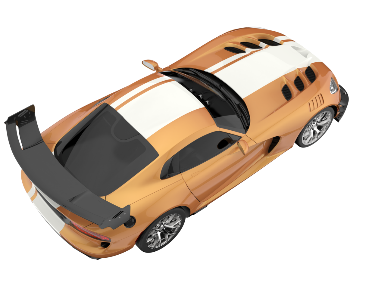 Muscle car isolated on transparent background. 3d rendering - illustration png