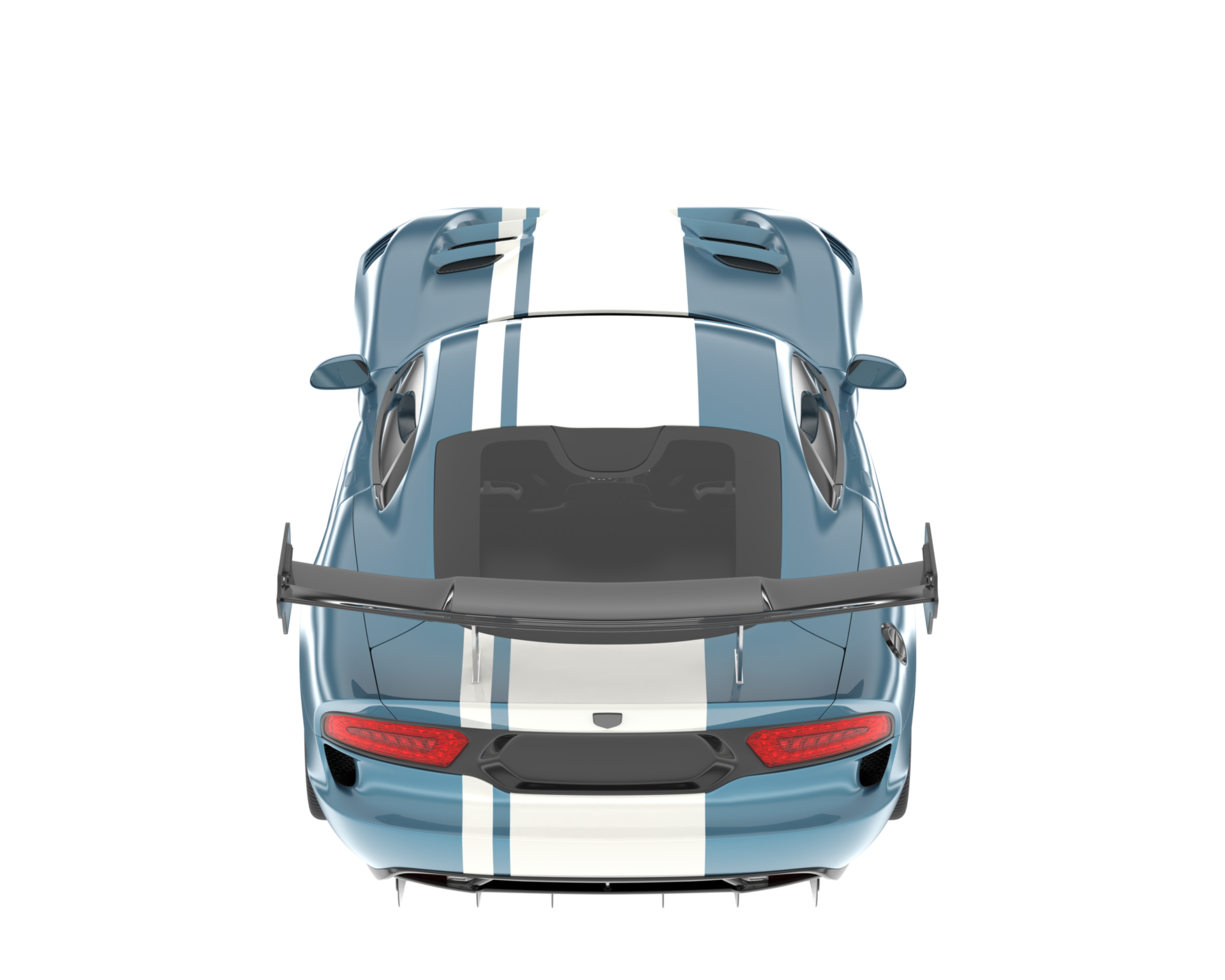 Muscle car isolated on transparent background. 3d rendering - illustration png