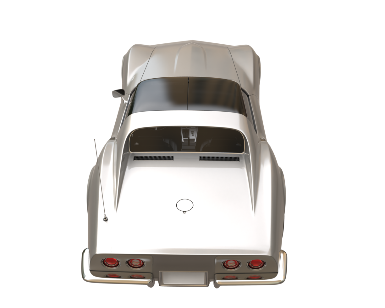 voiture de muscle isolée sur fond transparent. rendu 3d - illustration png