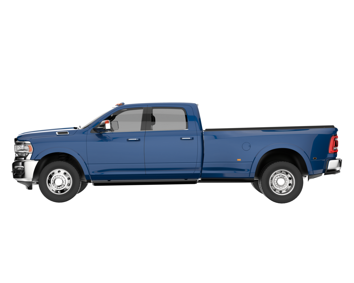 Pickup truck isolated on transparent background. 3d rendering - illustration png