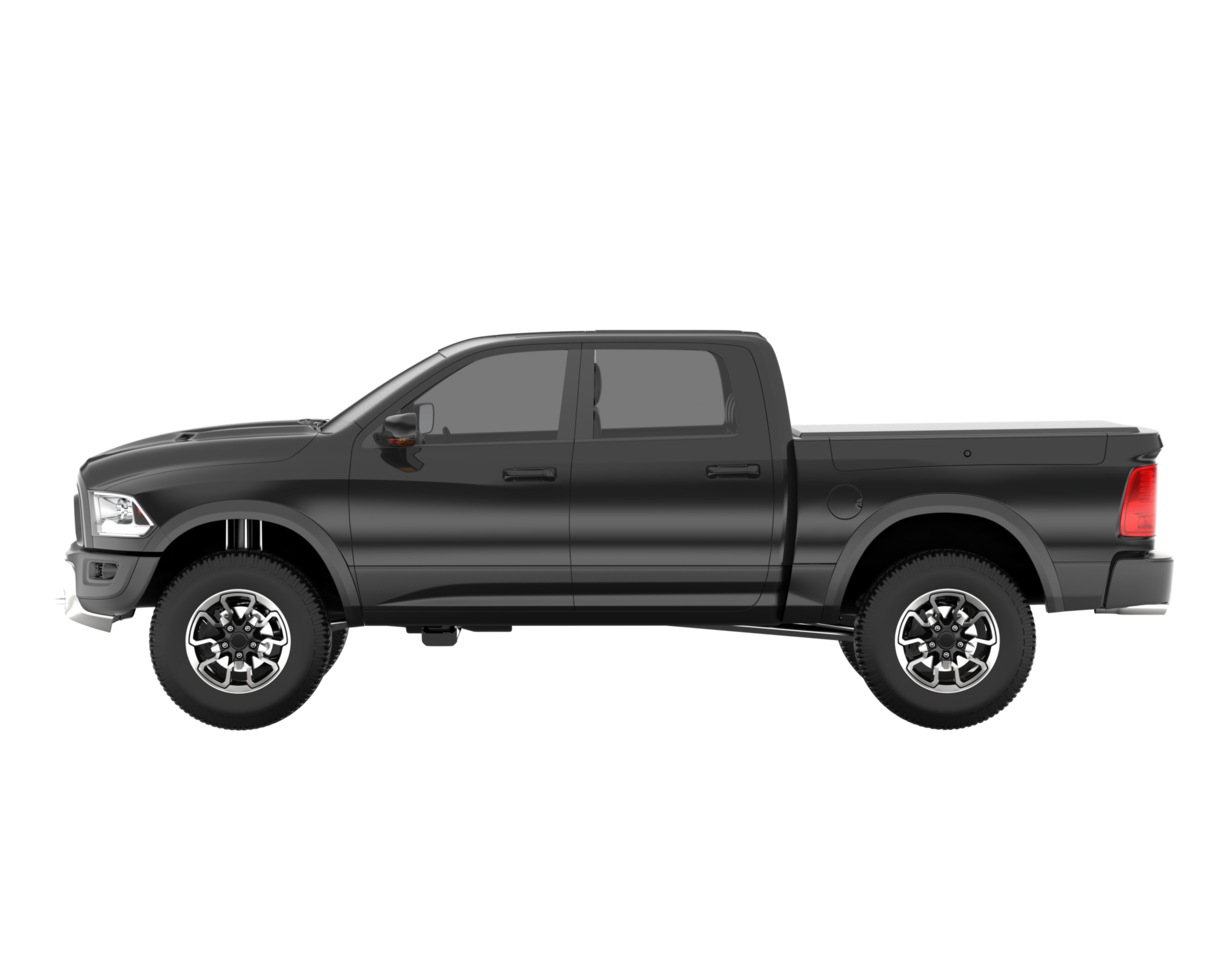 Pickup truck isolated on transparent background. 3d rendering - illustration png