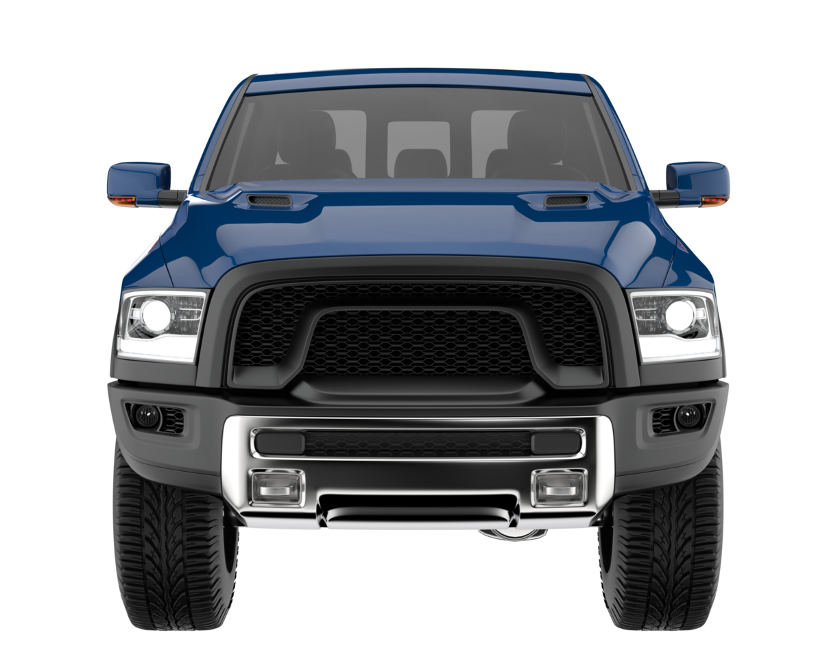 Pickup truck isolated on transparent background. 3d rendering - illustration png