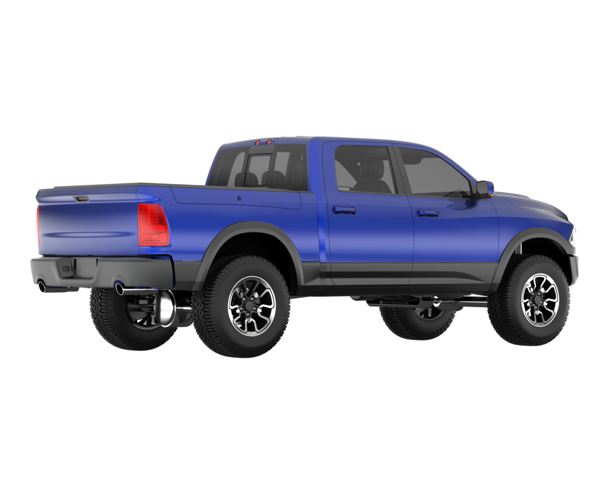 Pickup truck isolated on transparent background. 3d rendering - illustration png