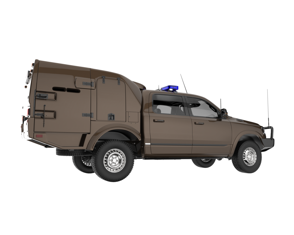 camionnette isolée sur fond transparent. rendu 3d - illustration png