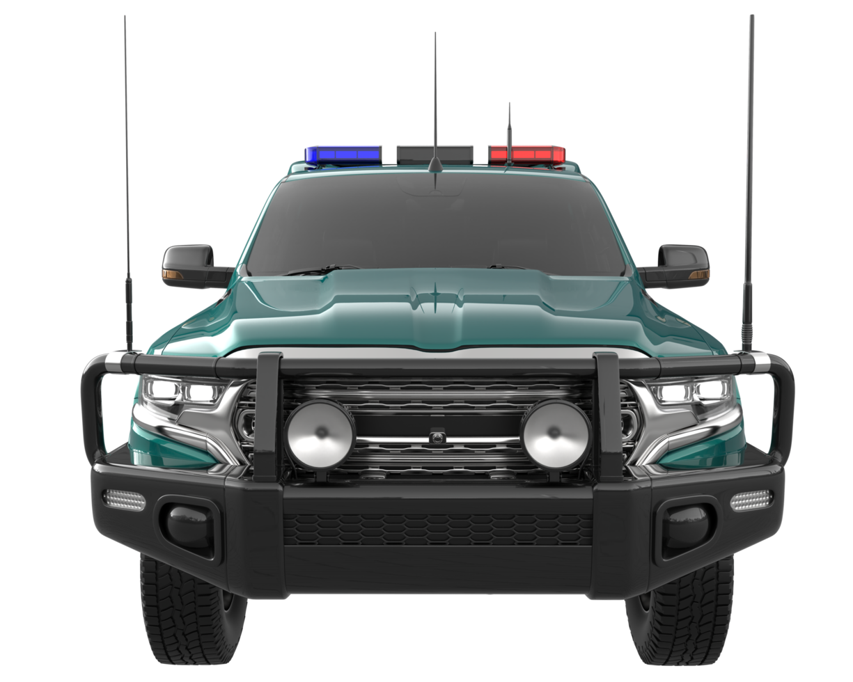 Pickup truck isolated on transparent background. 3d rendering - illustration png