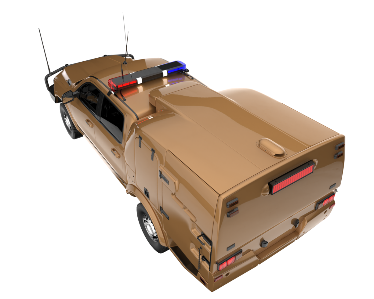 Pickup truck isolated on transparent background. 3d rendering - illustration png