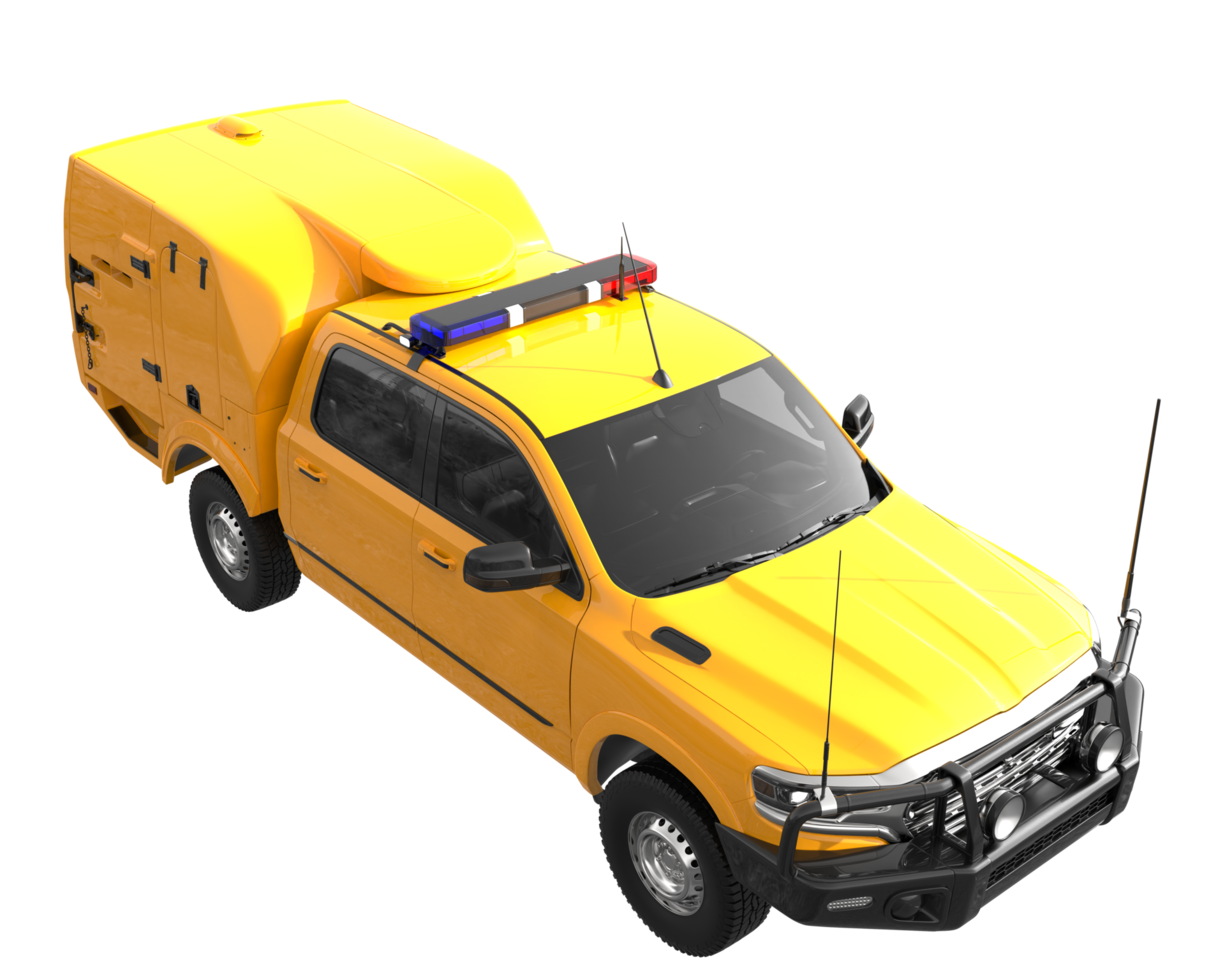 Pickup truck isolated on transparent background. 3d rendering - illustration png