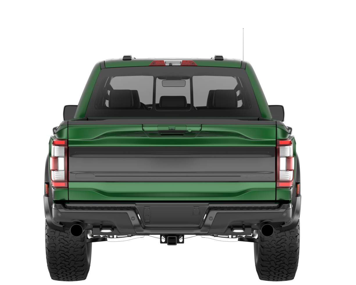 Pickup truck isolated on transparent background. 3d rendering - illustration png
