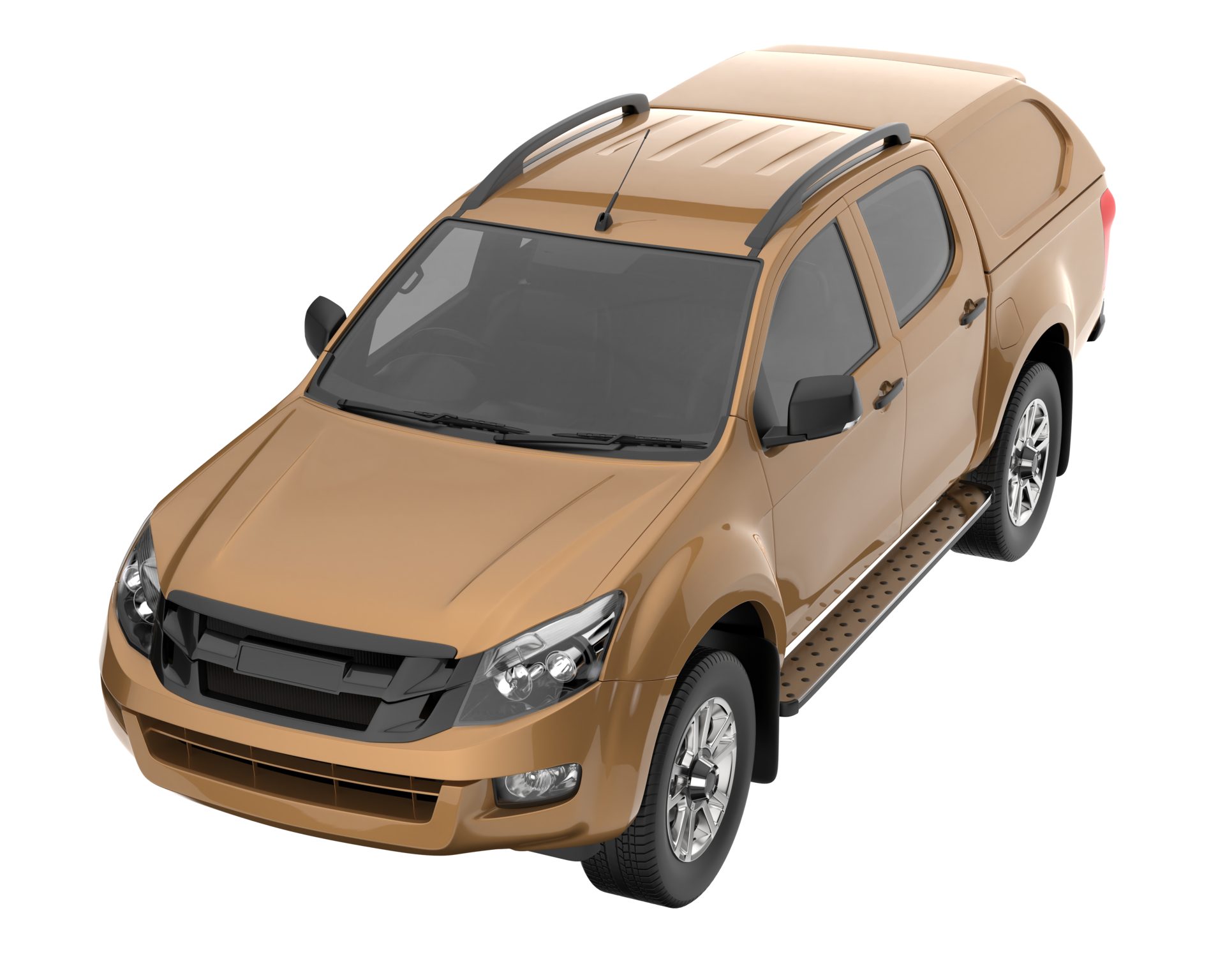 Free camioneta aislada sobre fondo transparente. Representación 3d
