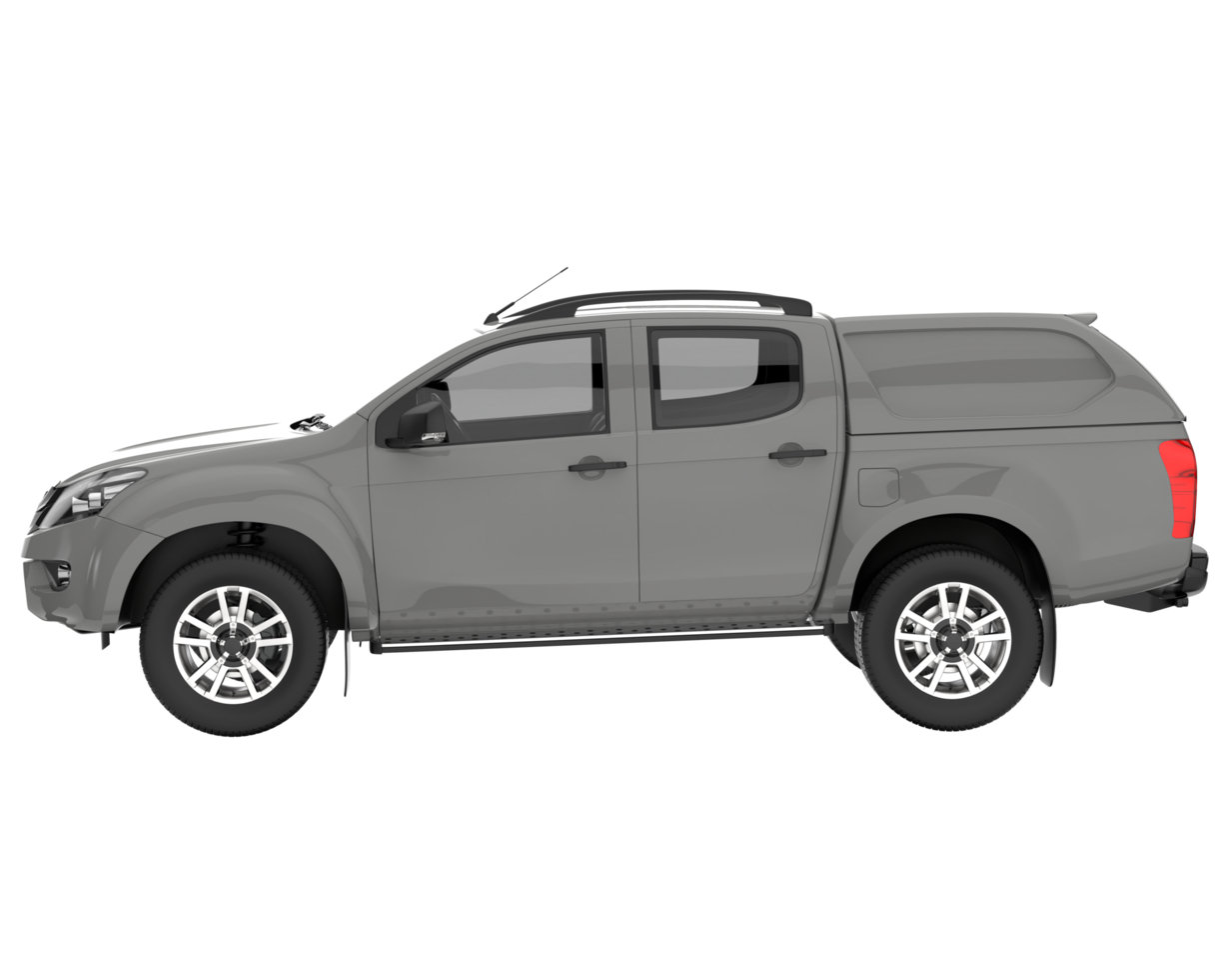 Pickup truck isolated on transparent background. 3d rendering - illustration png
