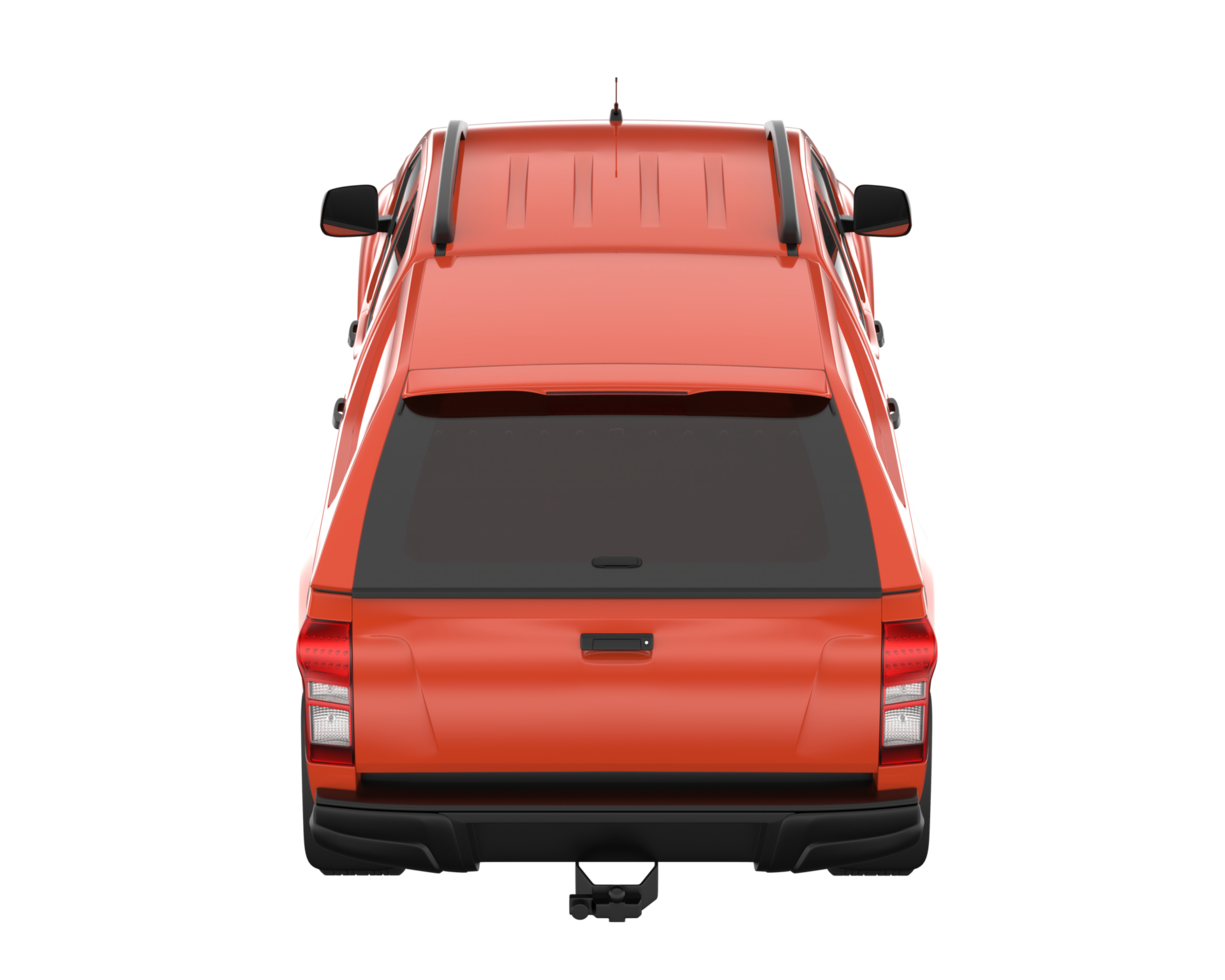 Pickup truck isolated on transparent background. 3d rendering - illustration png