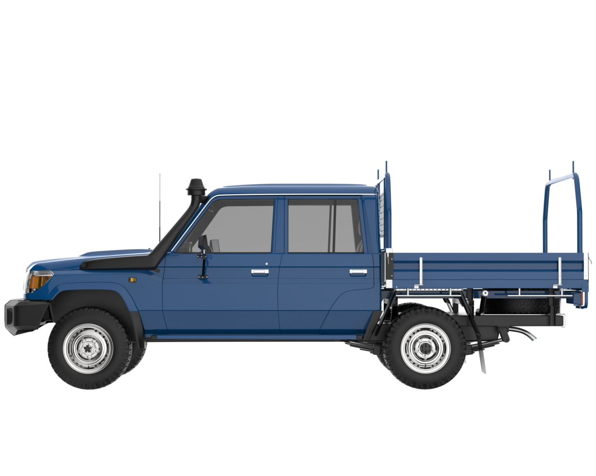 Pickup truck isolated on transparent background. 3d rendering - illustration png