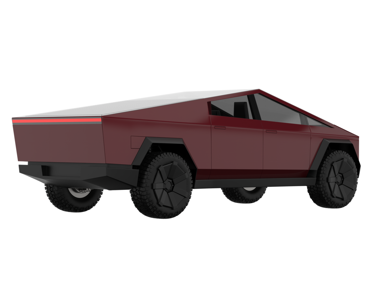 Pickup truck isolated on transparent background. 3d rendering - illustration png