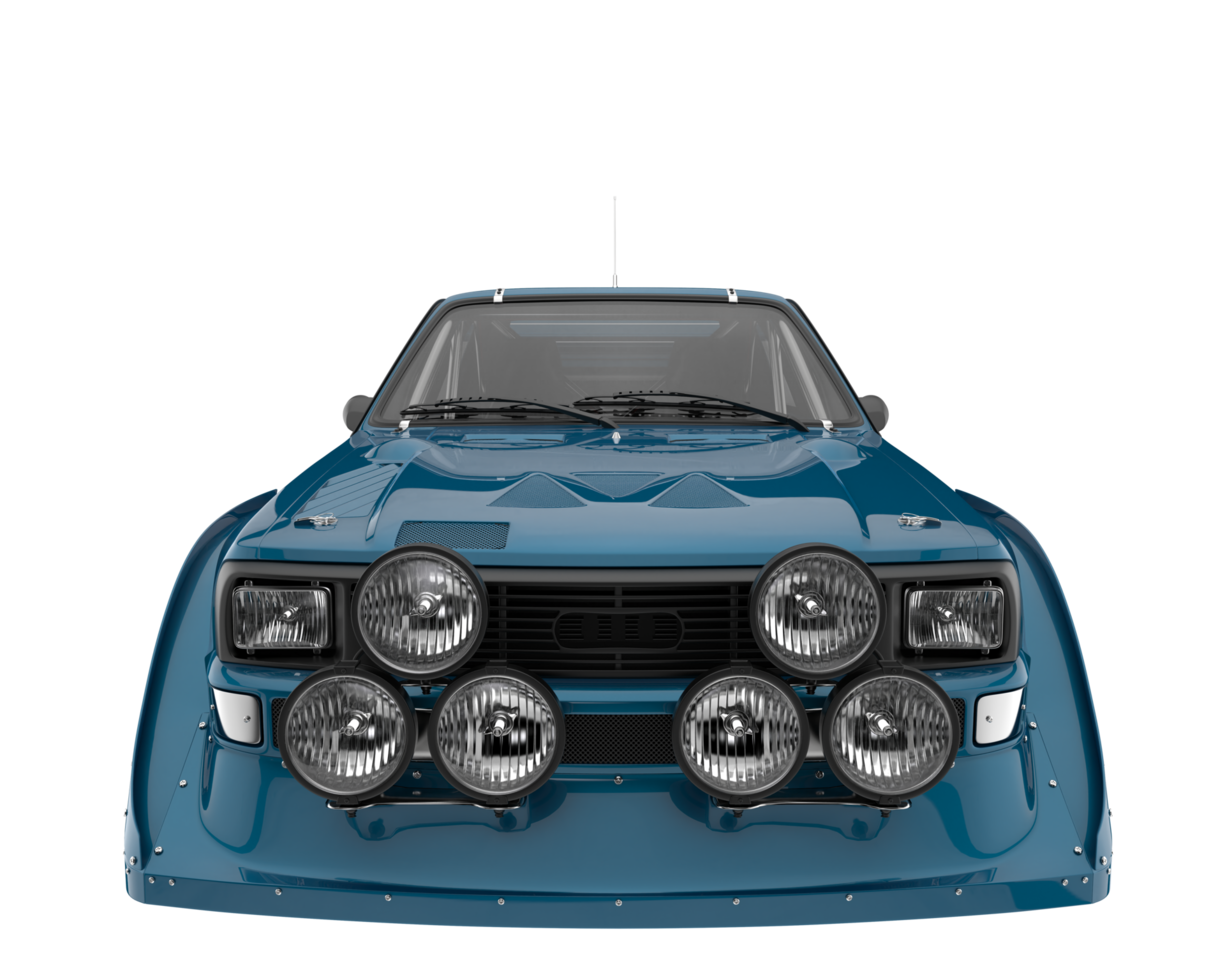 Race car isolated on transparent background. 3d rendering - illustration png