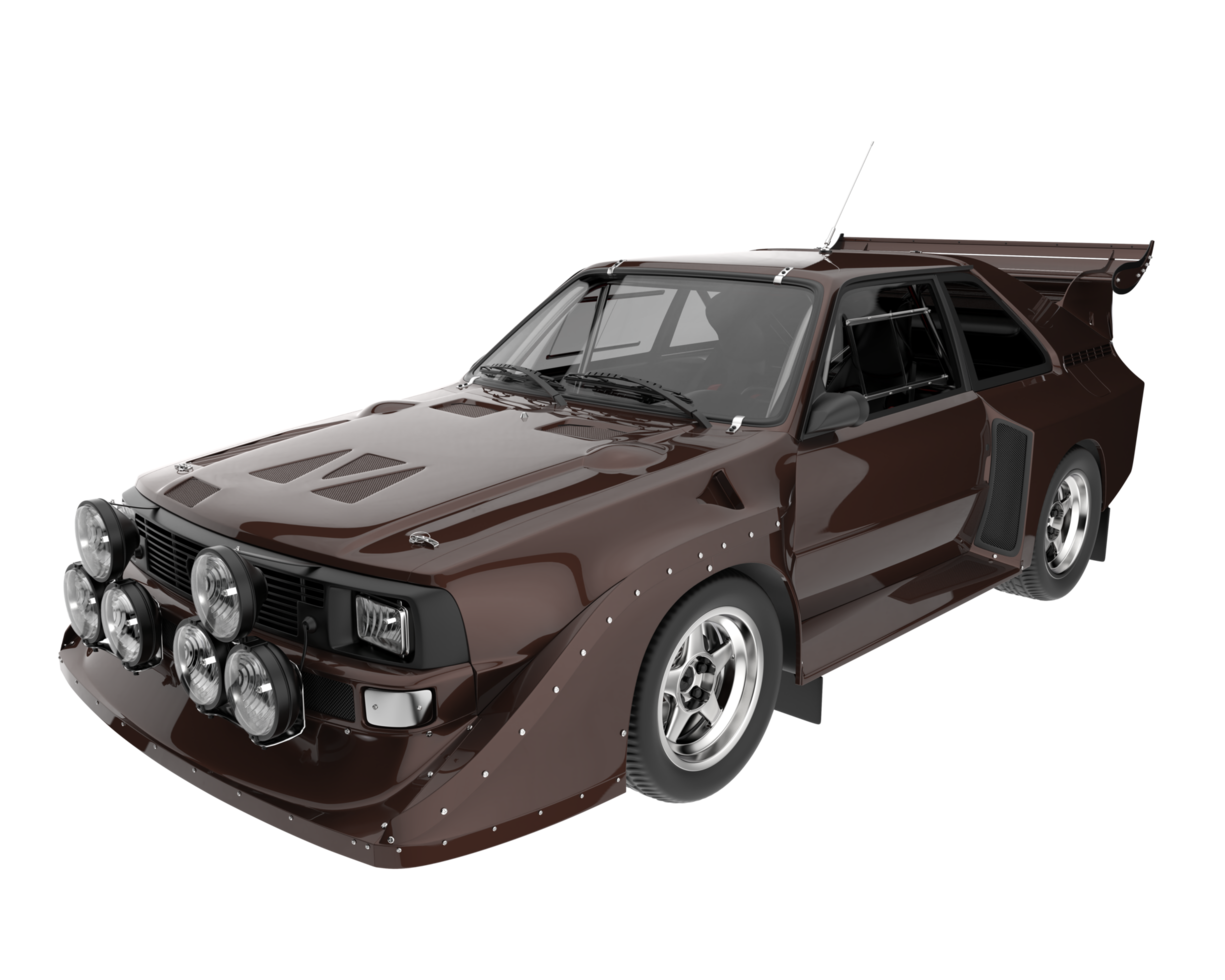 voiture de course isolée sur fond transparent. rendu 3d - illustration png