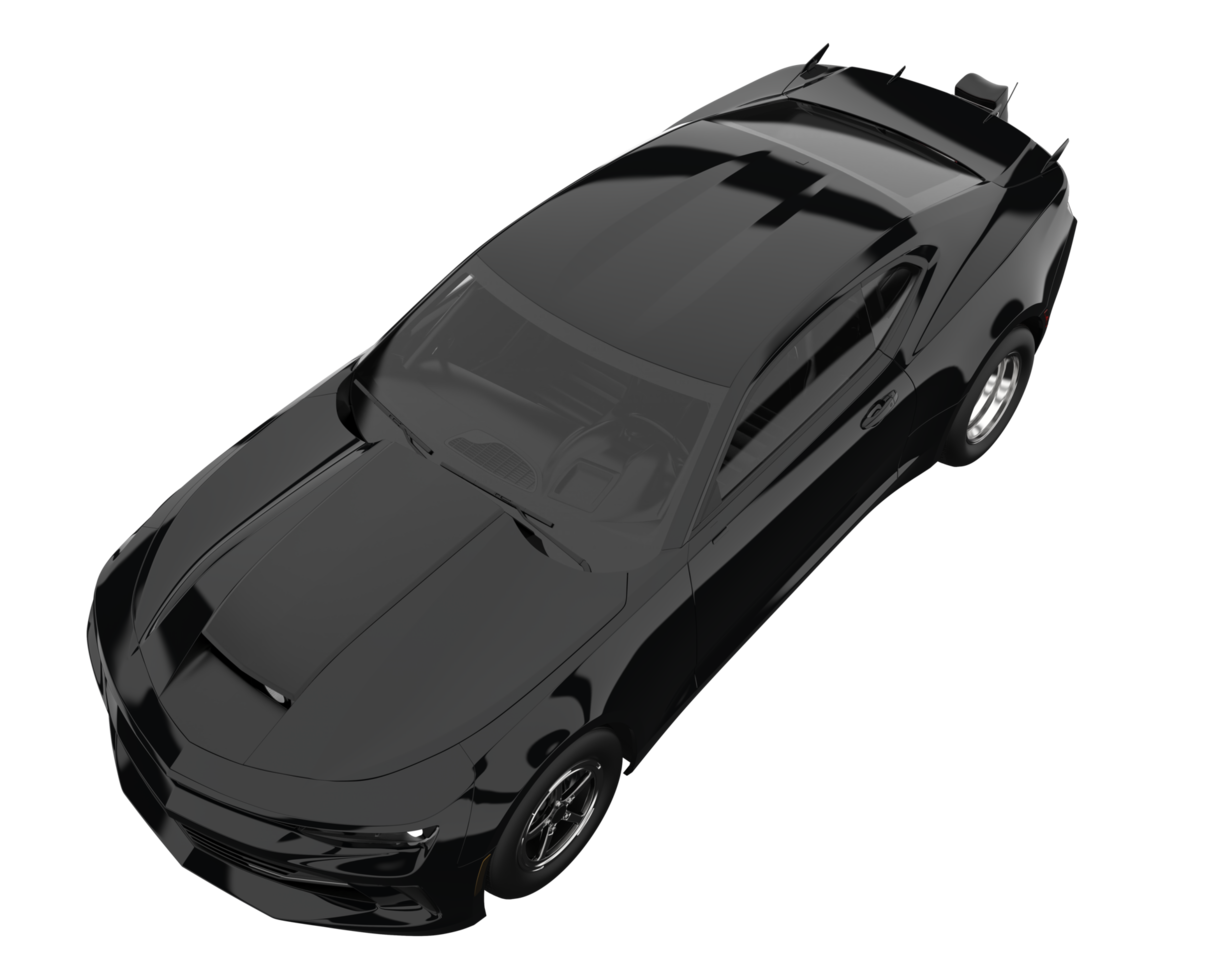 voiture de course isolée sur fond transparent. rendu 3d - illustration png