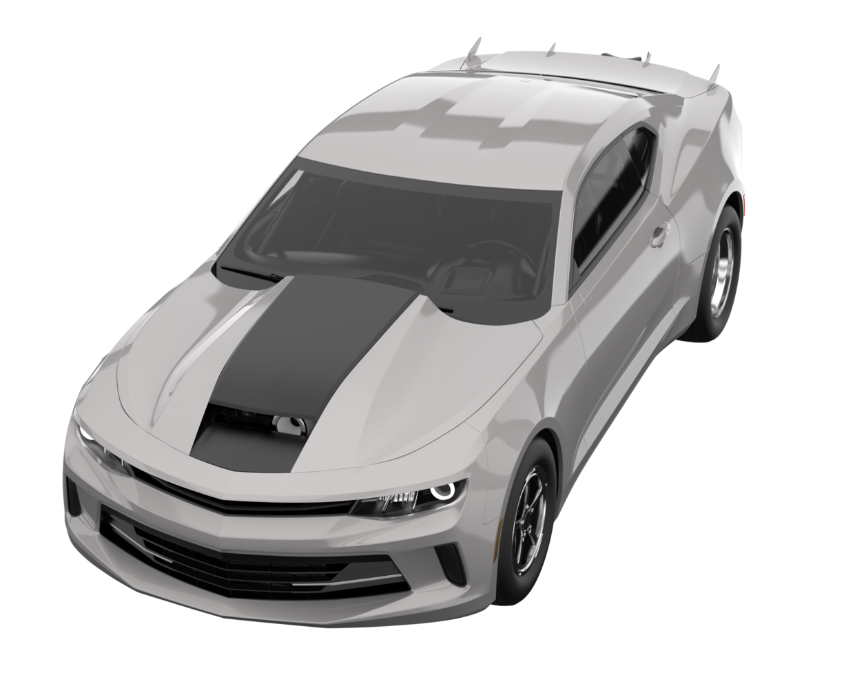 Race car isolated on transparent background. 3d rendering - illustration png