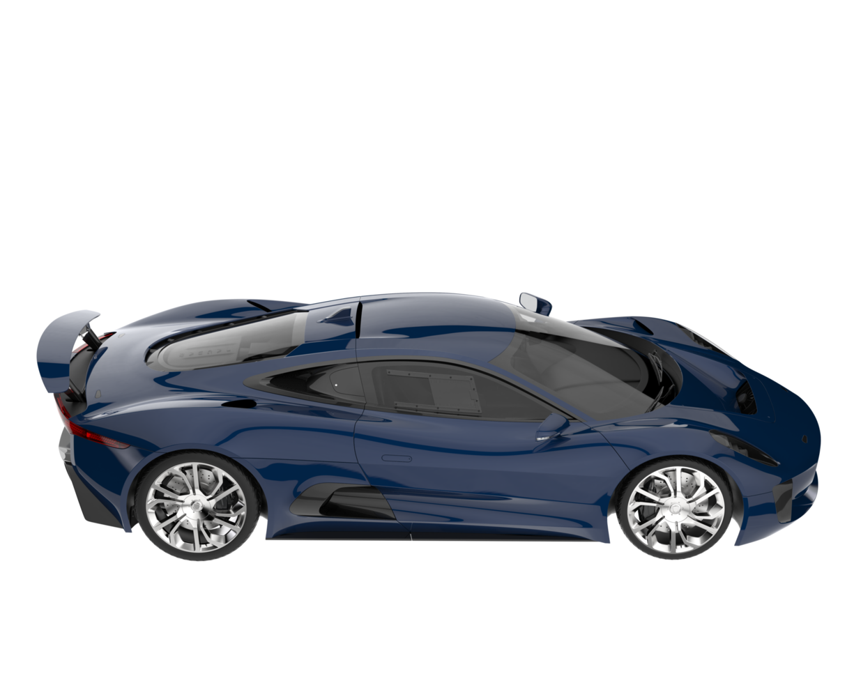 carro de corrida isolado em fundo transparente. renderização 3D - ilustração png