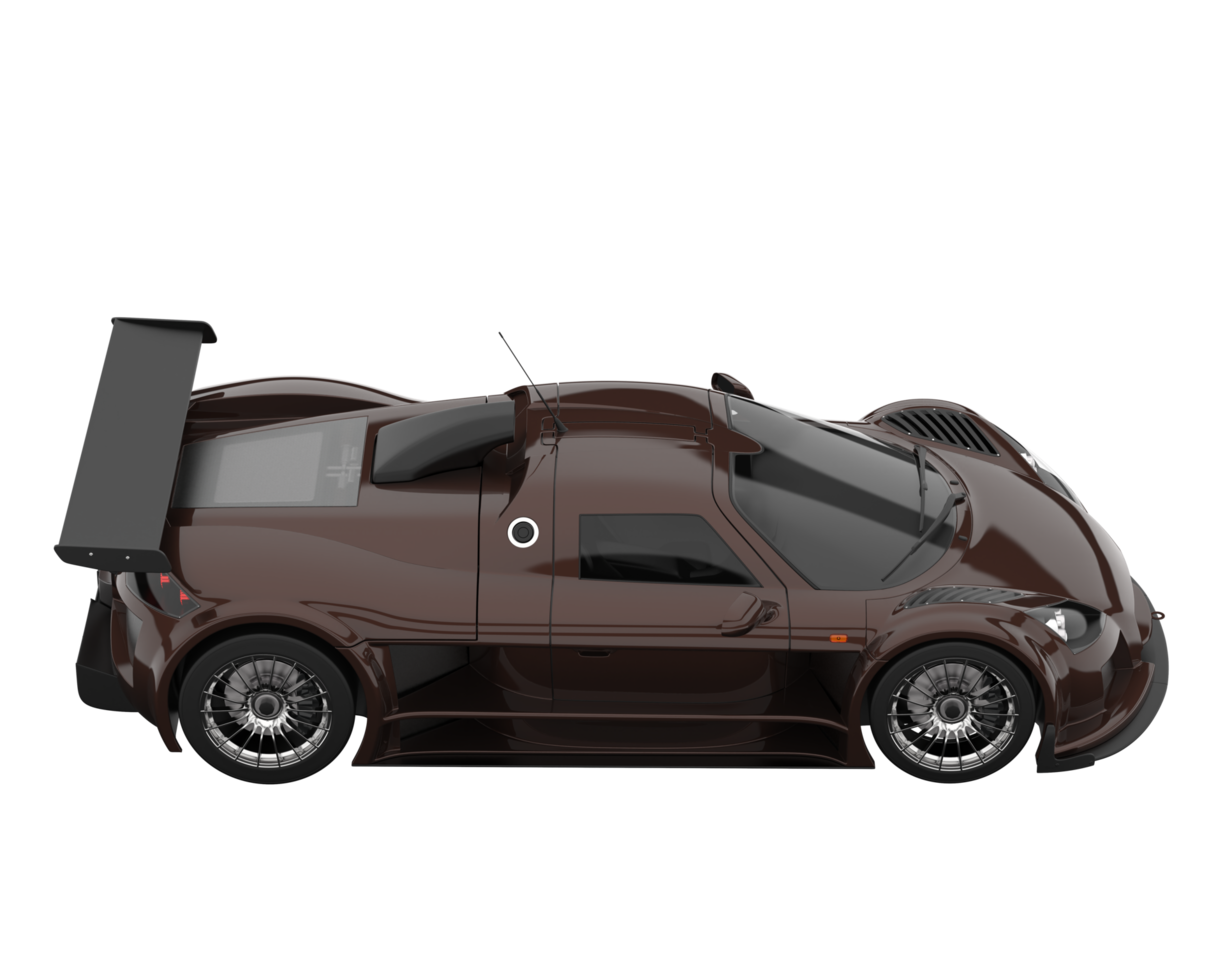 Race car isolated on transparent background. 3d rendering - illustration png