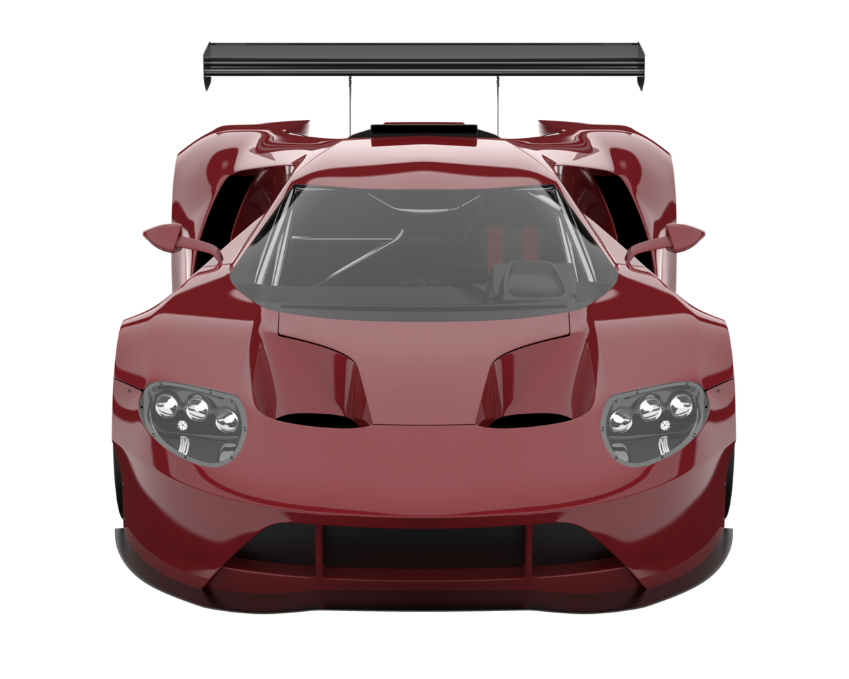 Race car isolated on transparent background. 3d rendering - illustration png