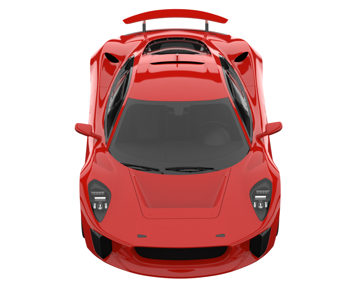 Race car isolated on transparent background. 3d rendering - illustration png