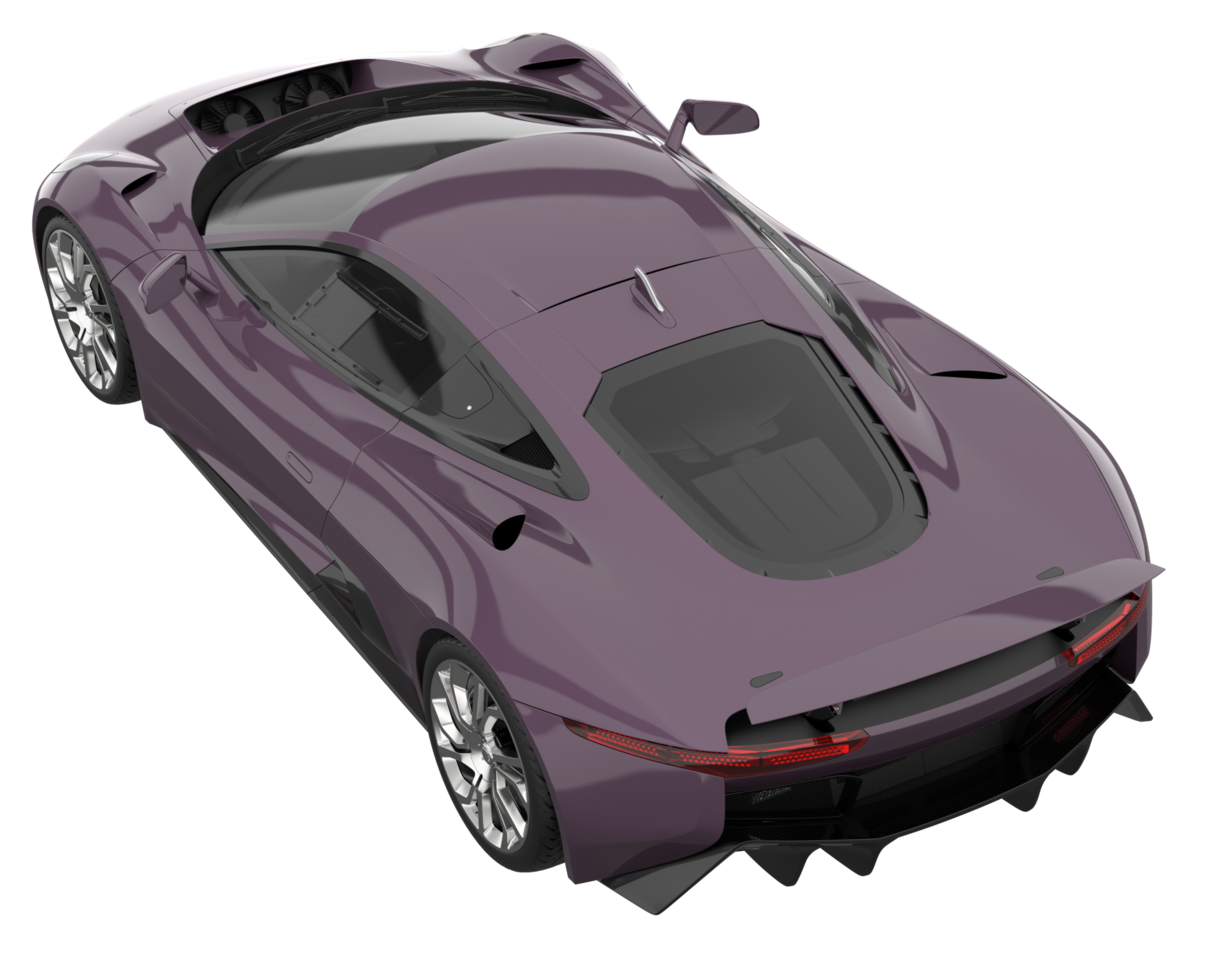 Race car isolated on transparent background. 3d rendering - illustration png