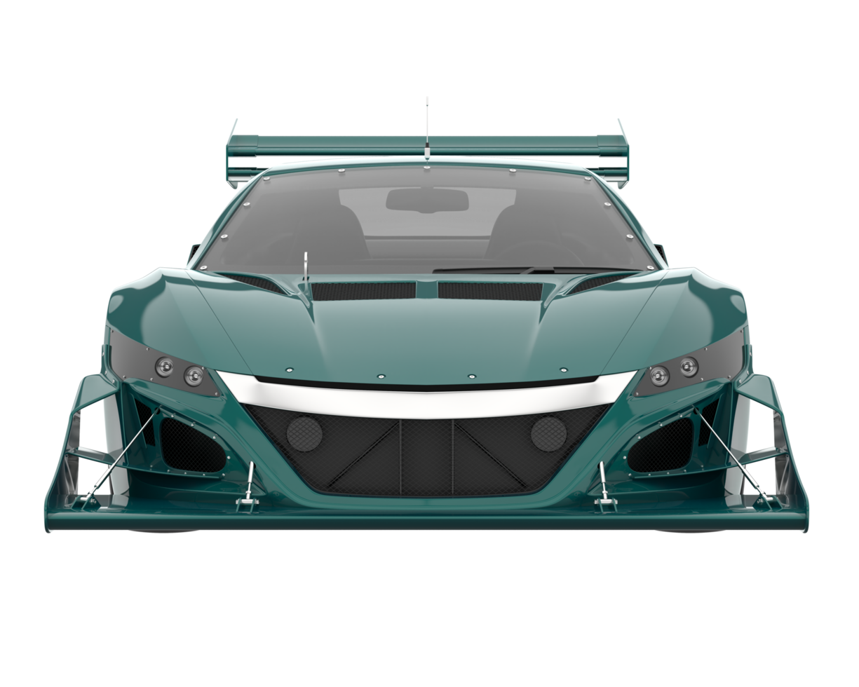 Race car isolated on transparent background. 3d rendering - illustration png