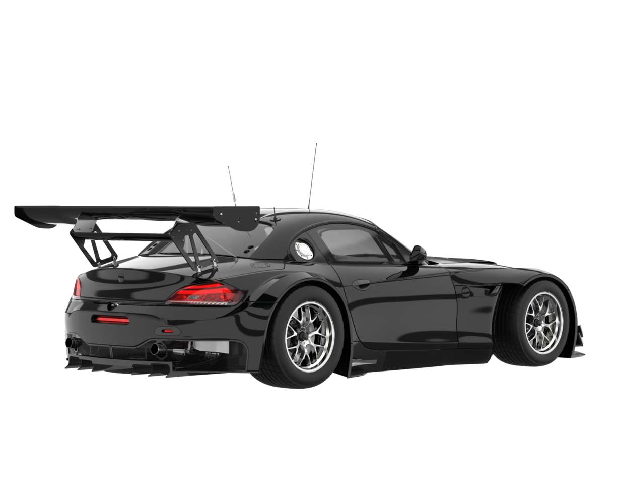 Race car isolated on transparent background. 3d rendering - illustration png