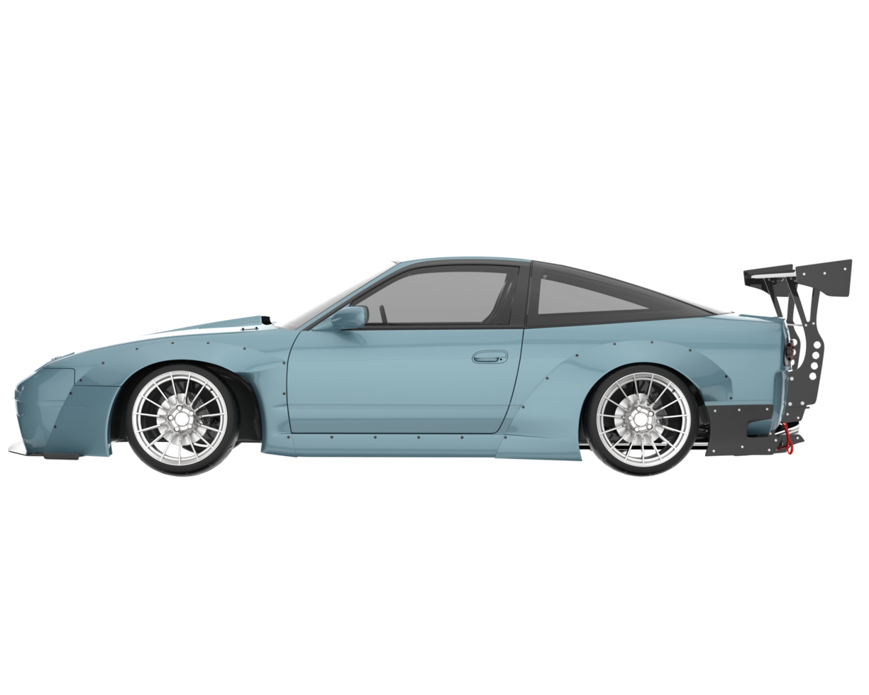 Race car isolated on transparent background. 3d rendering - illustration png