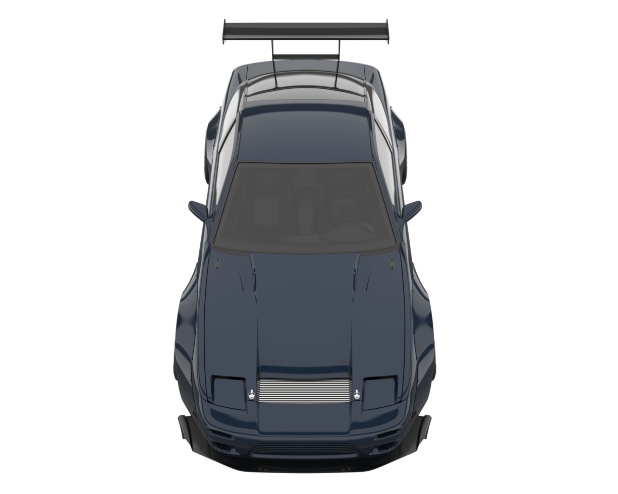 voiture de course isolée sur fond transparent. rendu 3d - illustration png