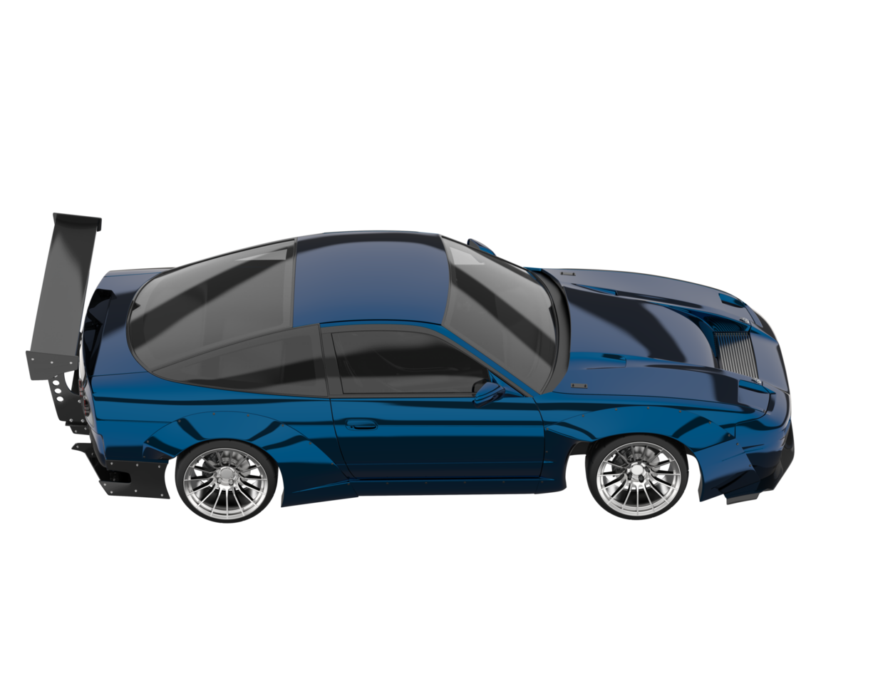 Race car isolated on transparent background. 3d rendering - illustration png
