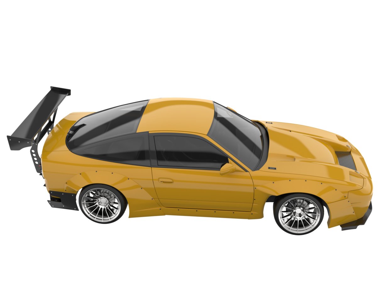 Race car isolated on transparent background. 3d rendering - illustration png
