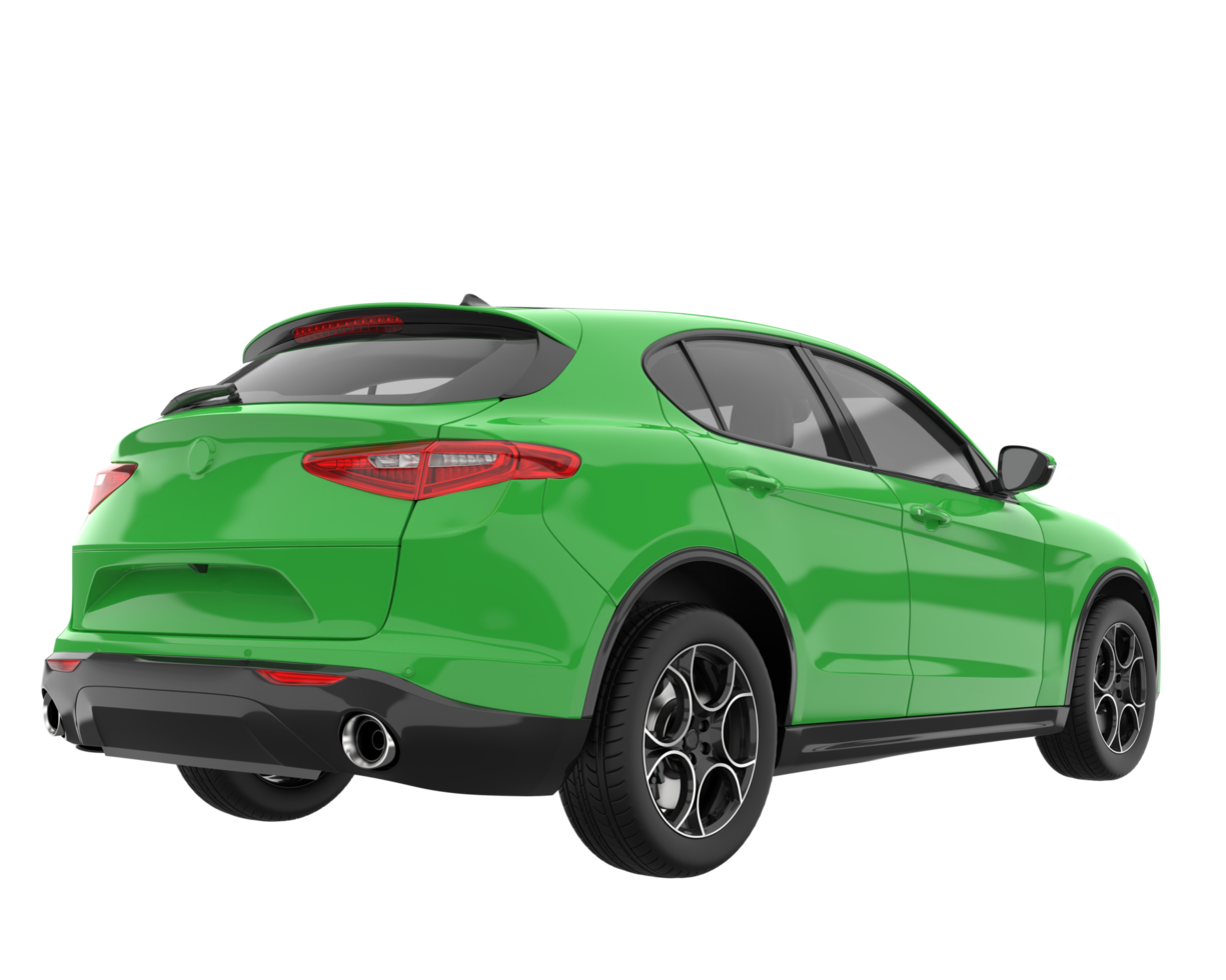 Realistic SUV isolated on transparent background. 3d rendering - illustration png