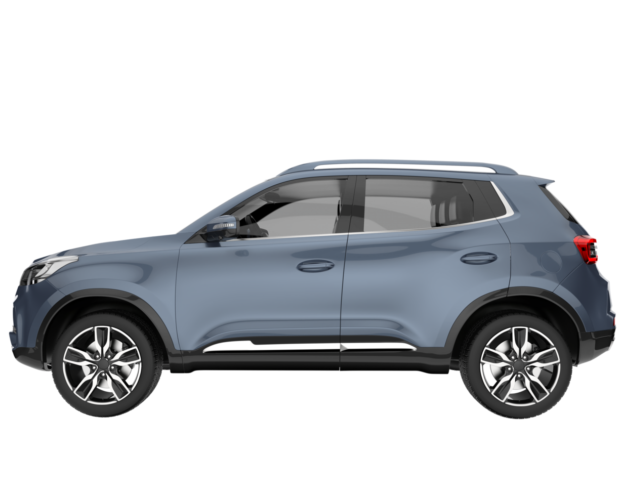 Realistic SUV isolated on transparent background. 3d rendering - illustration png
