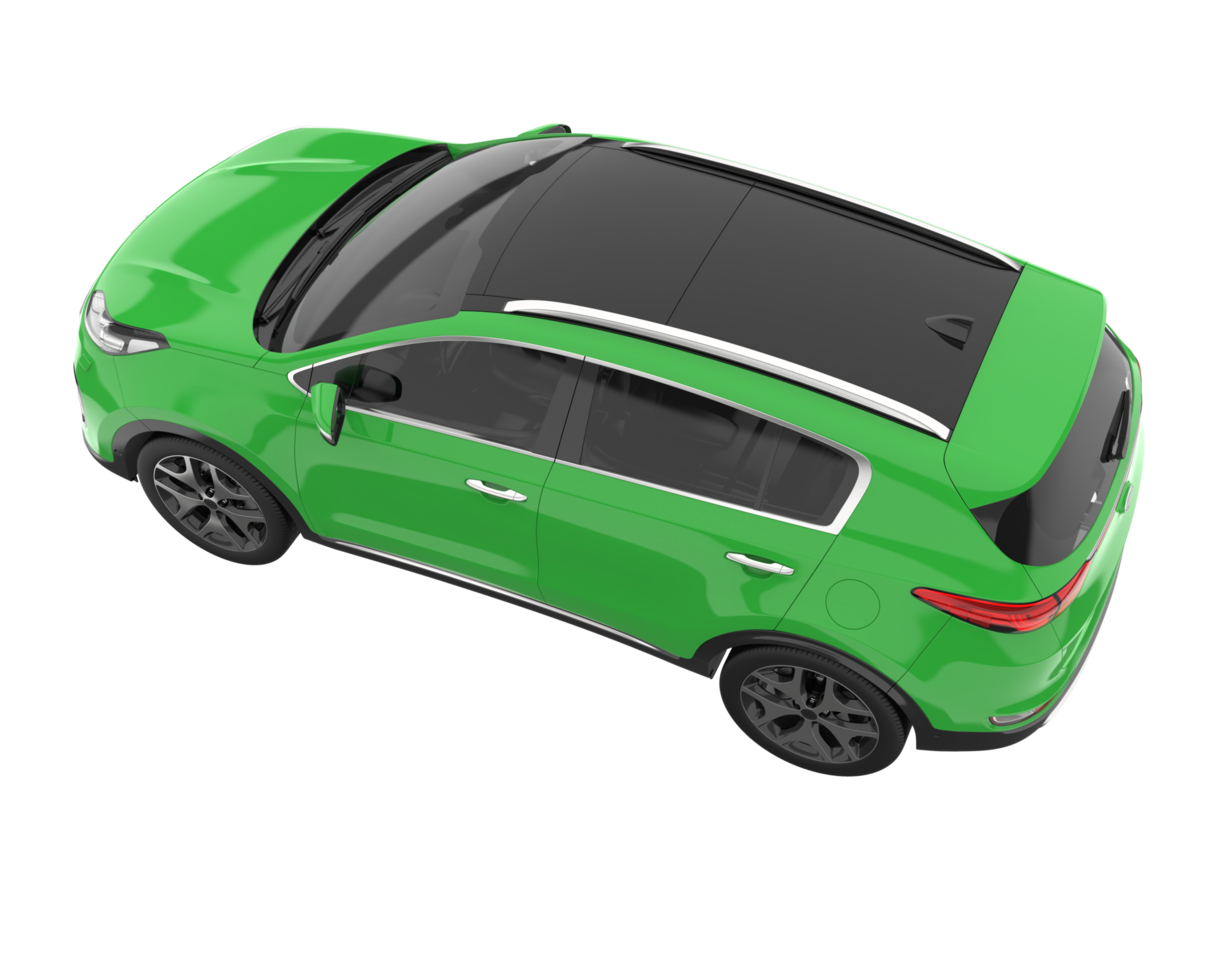 Realistic SUV isolated on transparent background. 3d rendering - illustration png