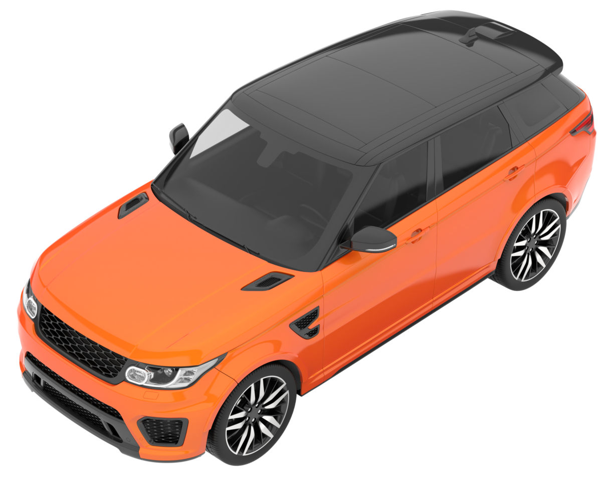 Realistic SUV isolated on transparent background. 3d rendering - illustration png