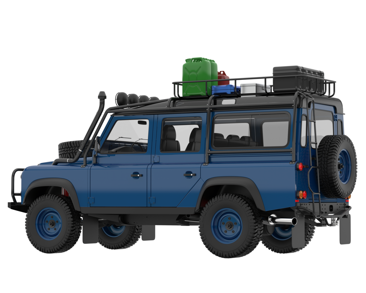 Realistic SUV isolated on transparent background. 3d rendering - illustration png