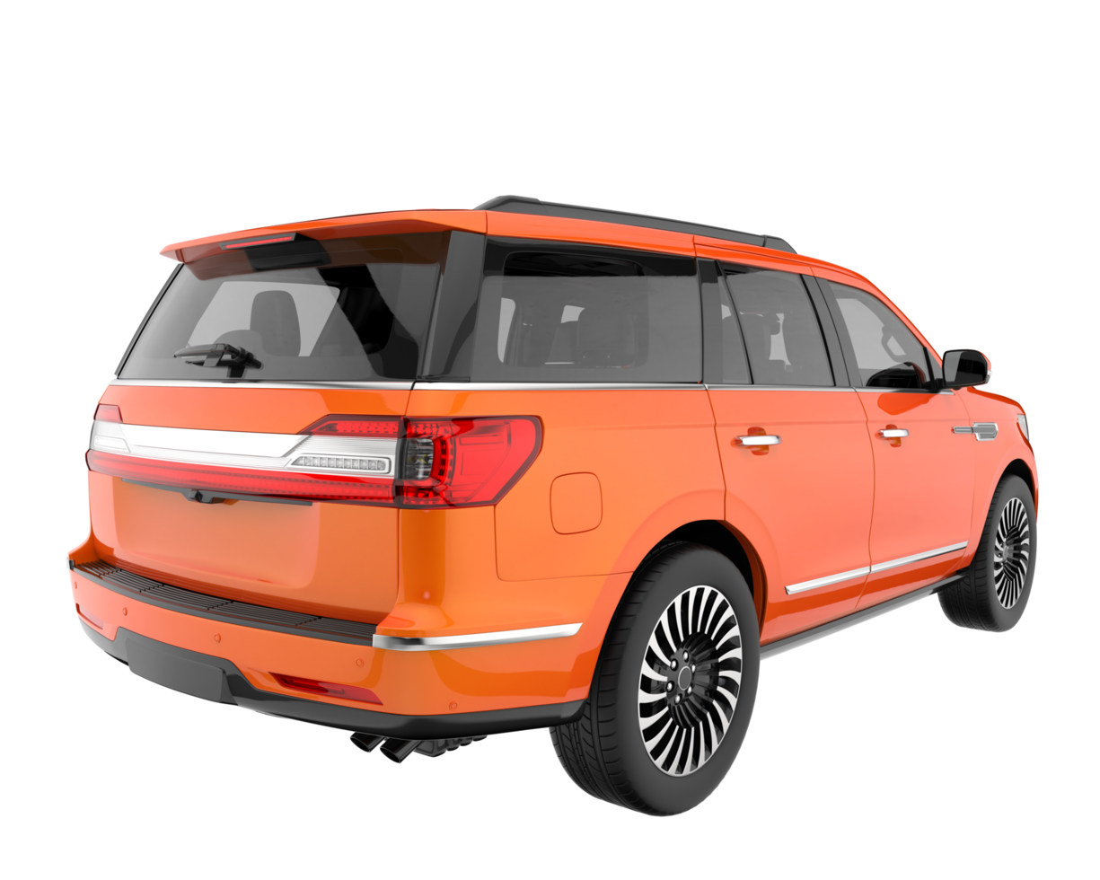 Realistic SUV isolated on transparent background. 3d rendering - illustration png