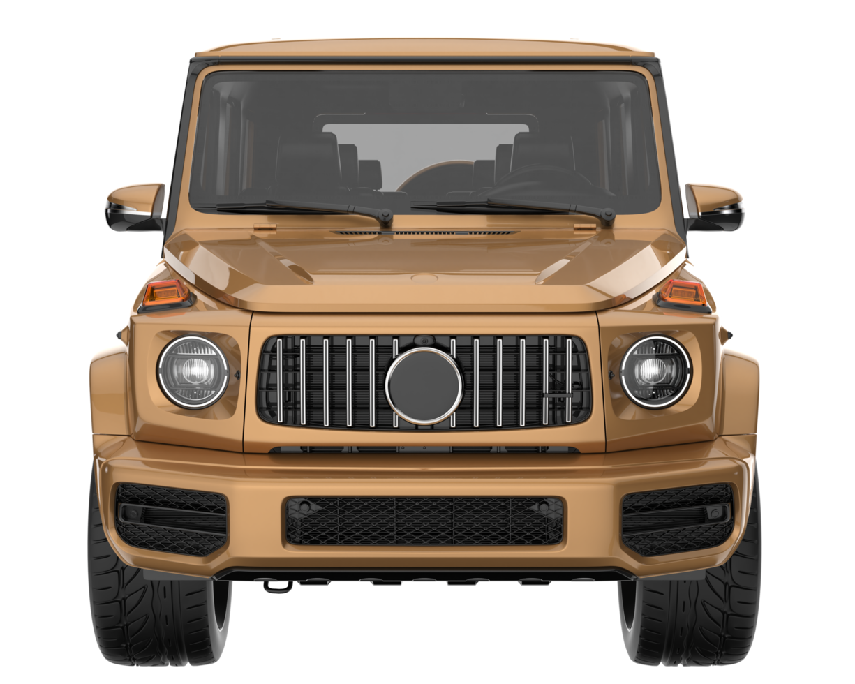 Realistic SUV isolated on transparent background. 3d rendering - illustration png