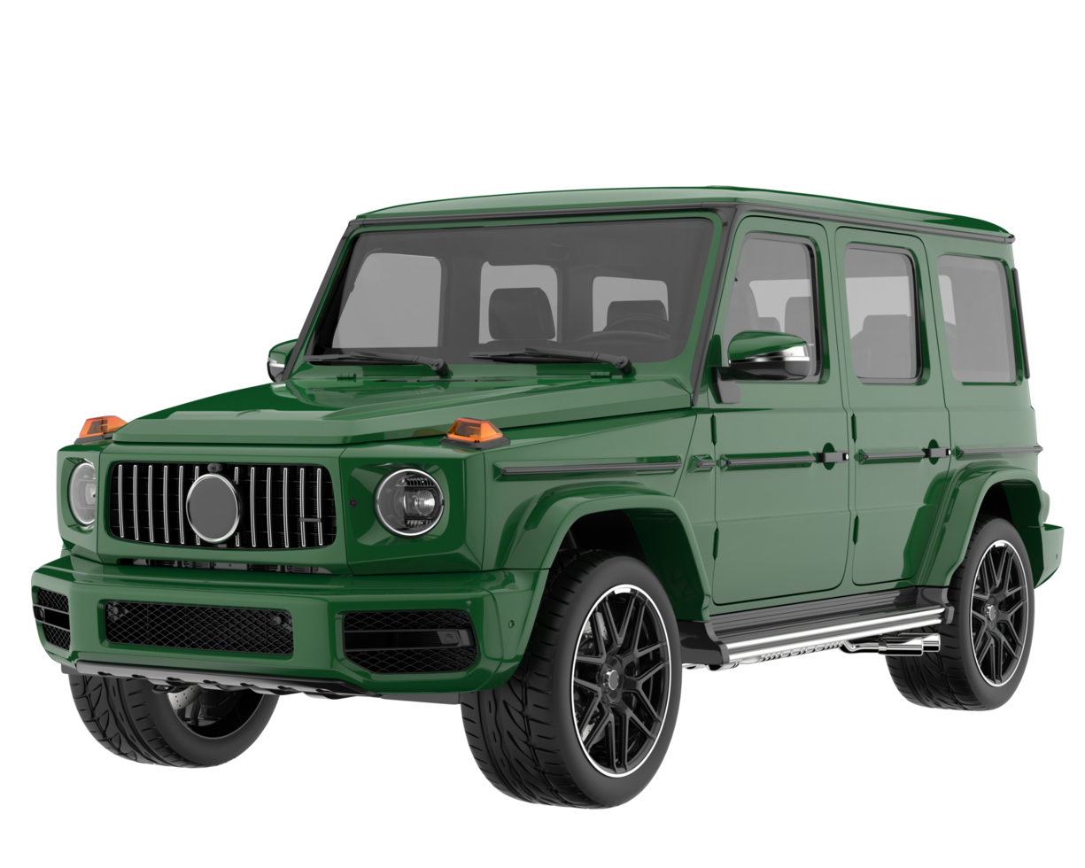 Realistic SUV isolated on transparent background. 3d rendering - illustration png