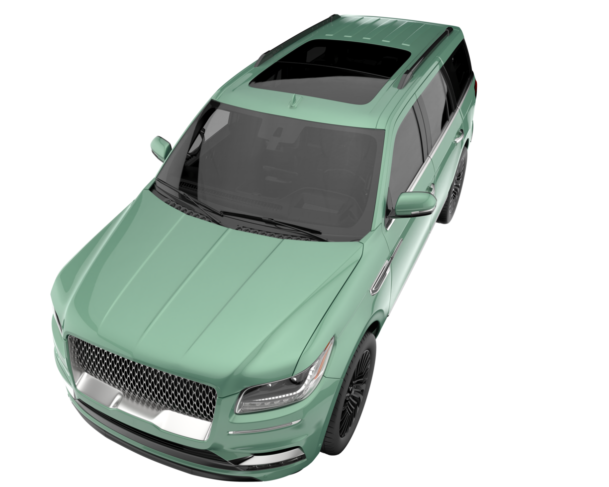 Realistic SUV isolated on transparent background. 3d rendering - illustration png