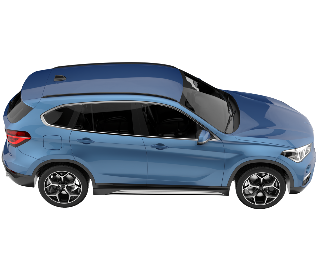 Realistic SUV isolated on transparent background. 3d rendering - illustration png