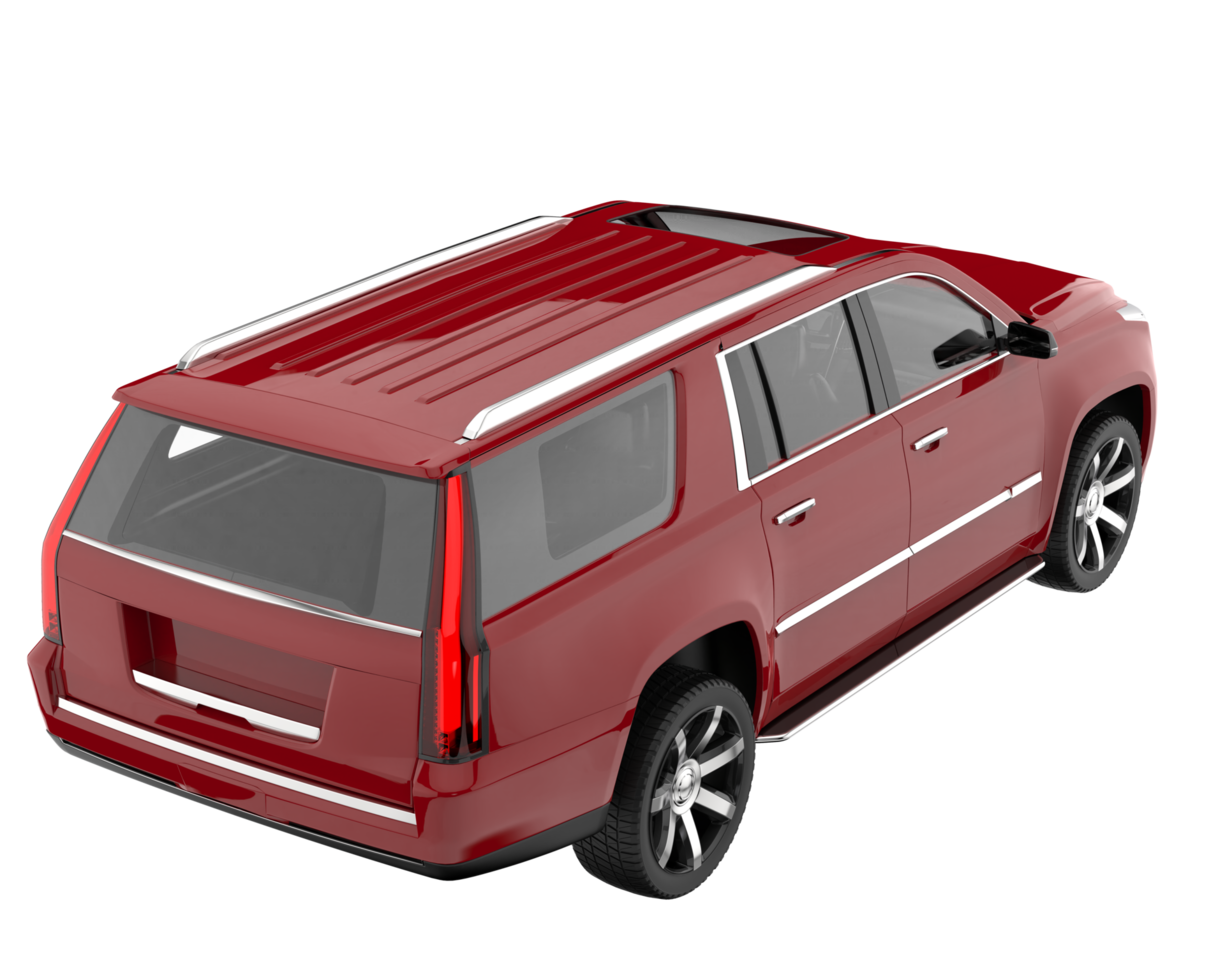 Realistic SUV isolated on transparent background. 3d rendering - illustration png