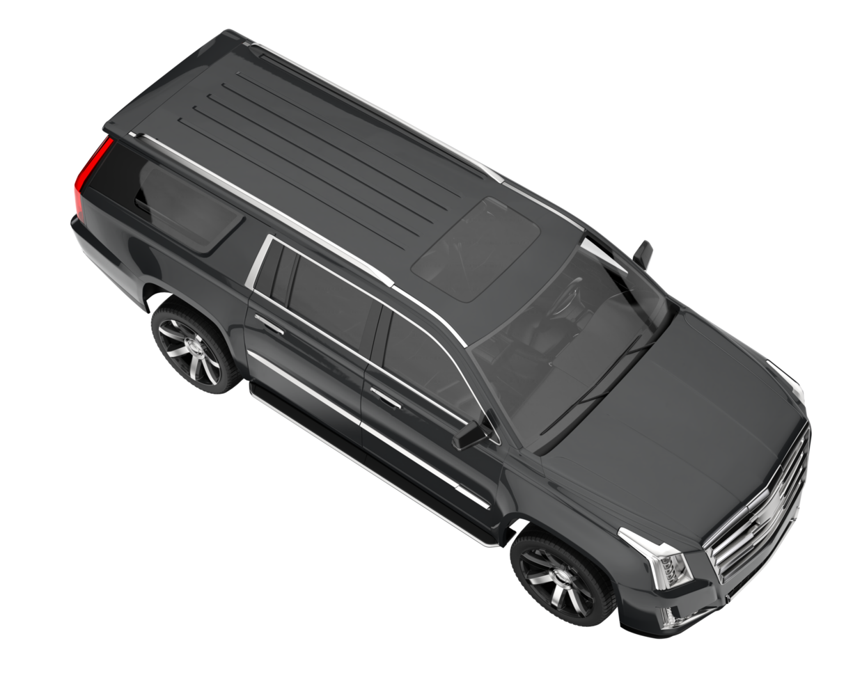 Realistic SUV isolated on transparent background. 3d rendering - illustration png