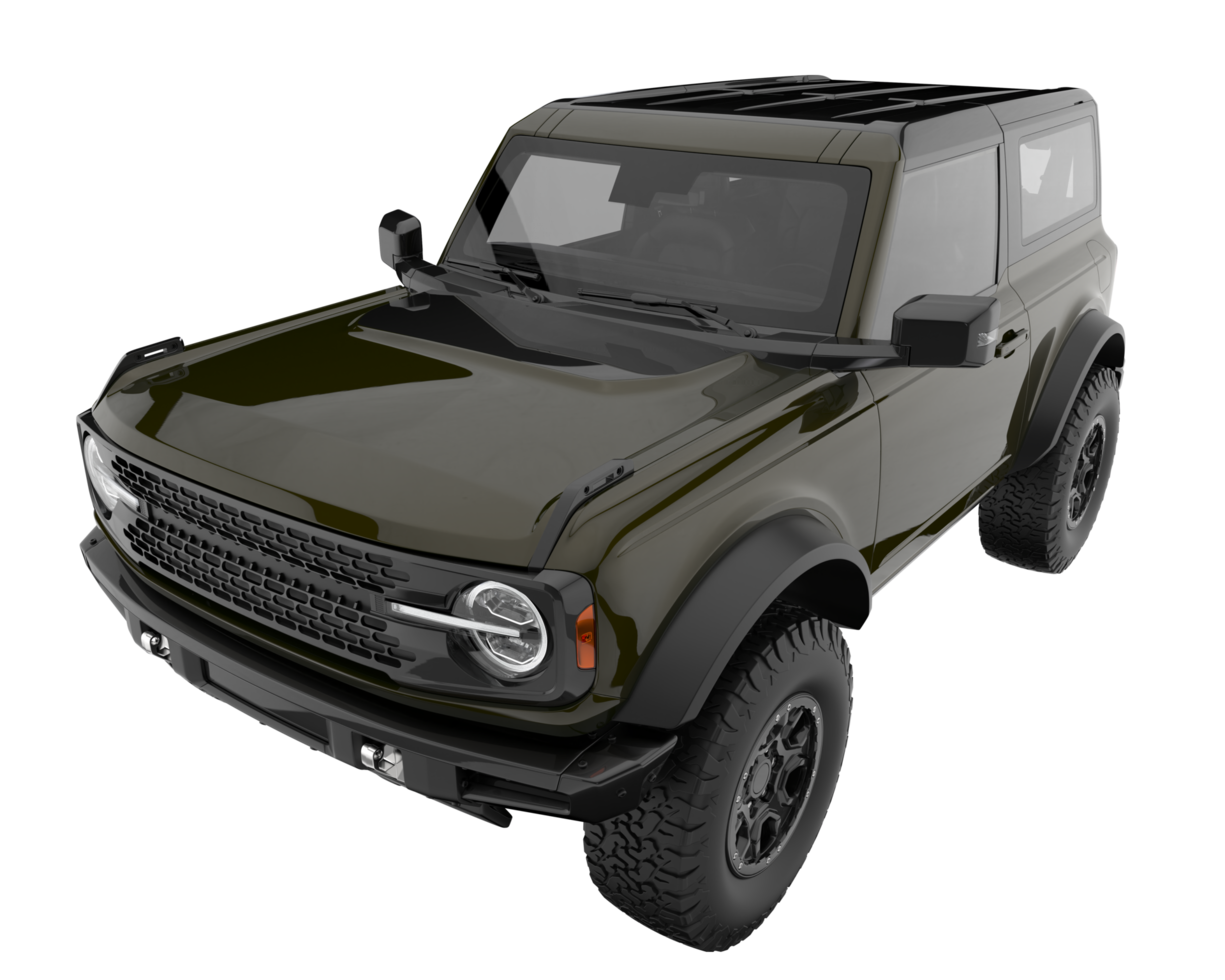 Realistic SUV isolated on transparent background. 3d rendering - illustration png