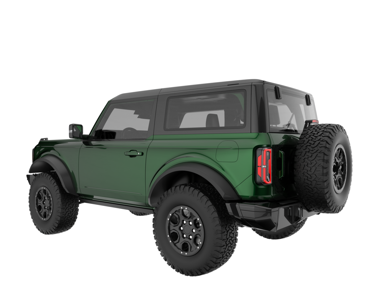 Realistic SUV isolated on transparent background. 3d rendering - illustration png