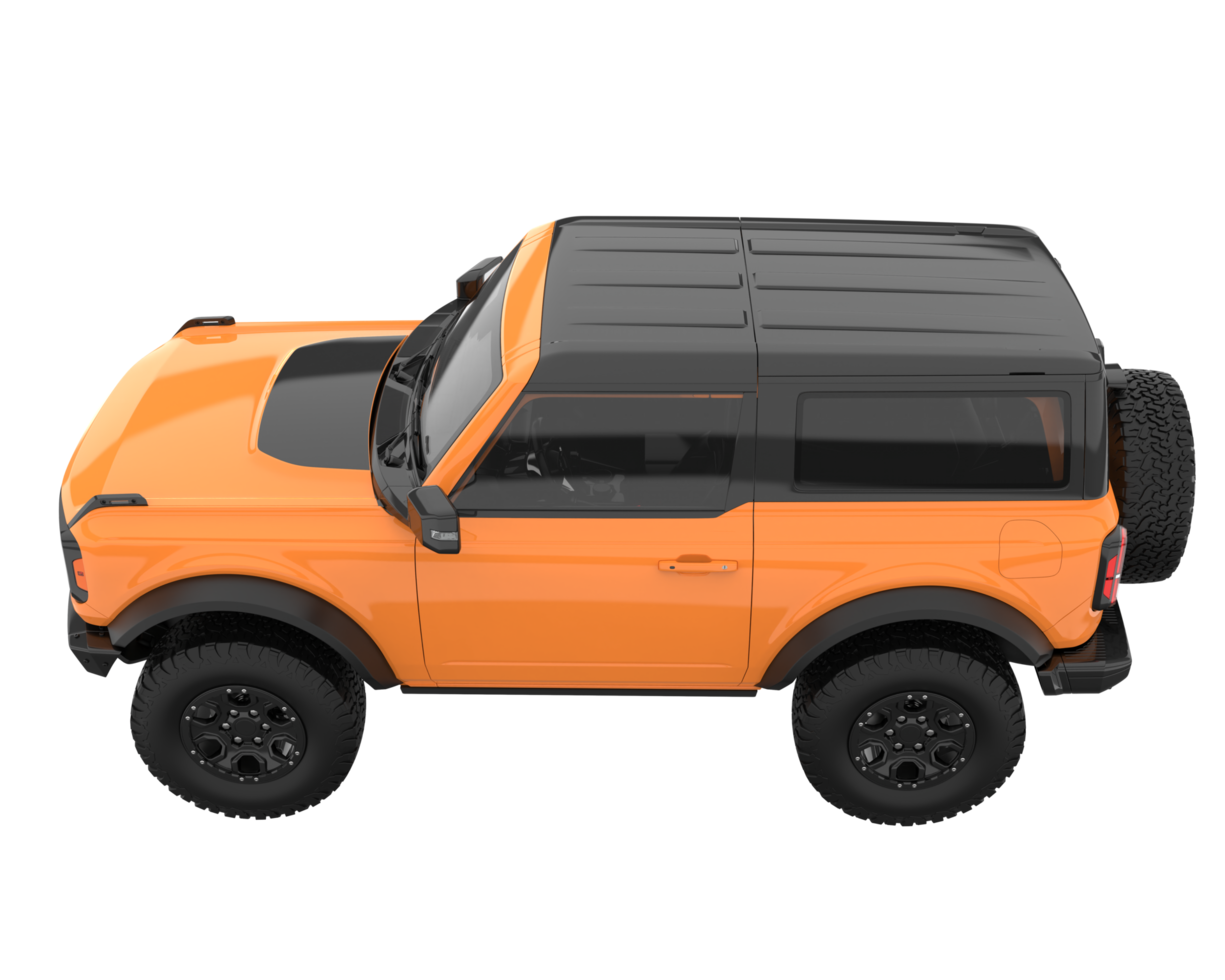 Realistic SUV isolated on transparent background. 3d rendering - illustration png