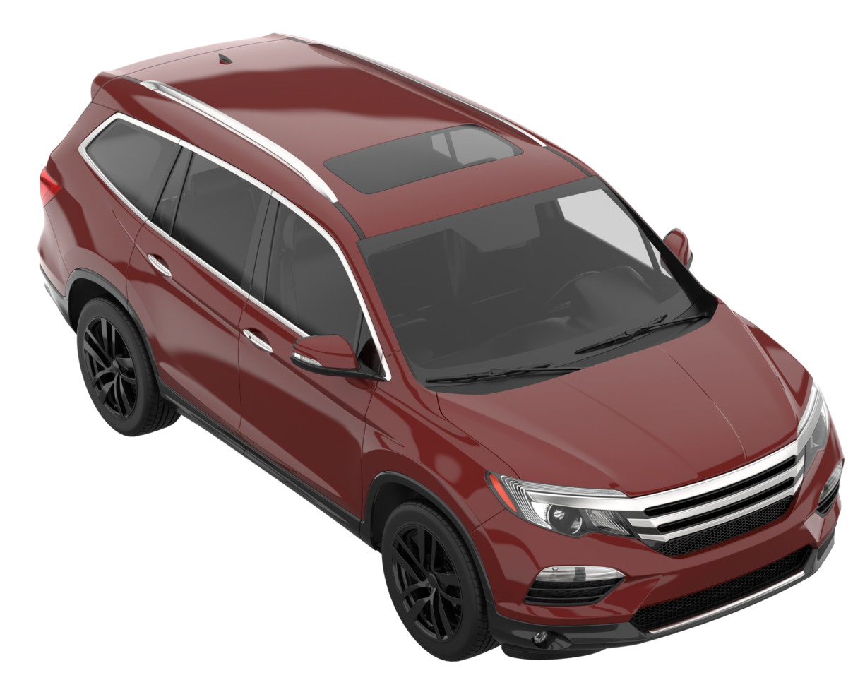 Realistic SUV isolated on transparent background. 3d rendering - illustration png