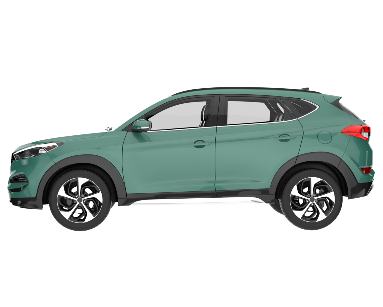 Realistic SUV isolated on transparent background. 3d rendering - illustration png