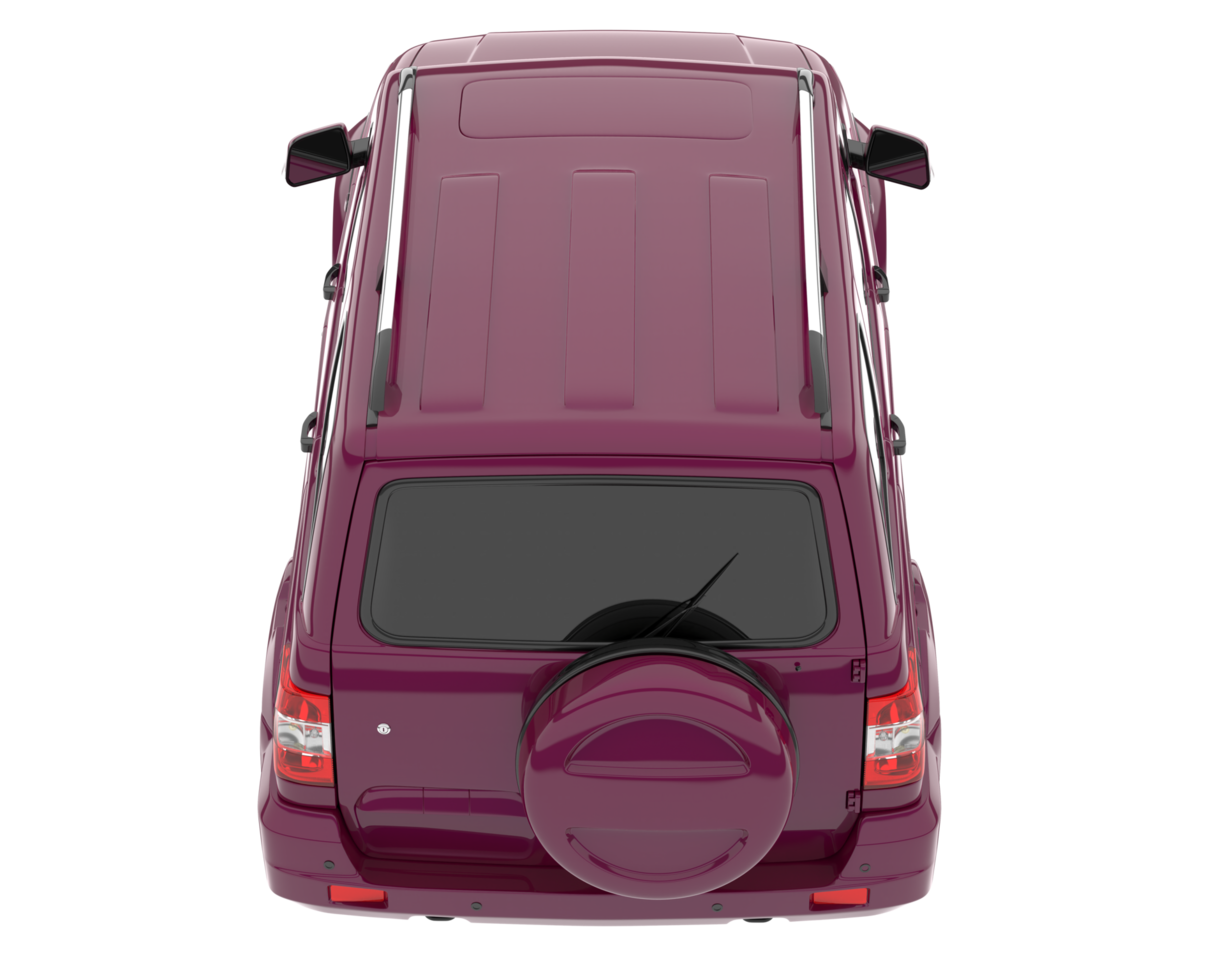 Realistic SUV isolated on transparent background. 3d rendering - illustration png